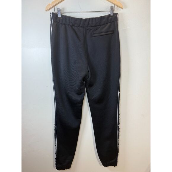 Alexander Wang Black Track Pants with White Logo Detail - Picture 5 of 9